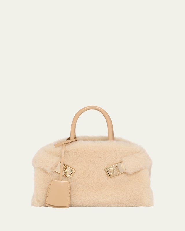 Hug Mini Wool Top-Handle Bag